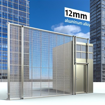 Cortina de malla arquitectónica de aleación de aluminio de 12 mm para fachadas de edificios
