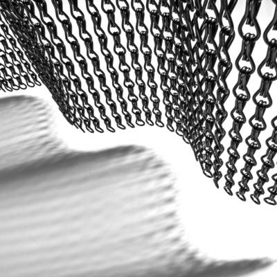 Cortina de malla metálica fuerte y duradera para puertas, para insectos y plagas