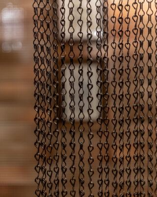 Pantalla de mosca de cadena de aluminio con un 60% de área abierta y un diámetro de alambre de 1,2 mm para protección contra insectos reutilizables