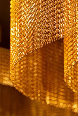 Mosquitera de cadena de aluminio con distancia entre eslabones de 24 mm, fácil instalación y buena ventilación para protección contra insectos