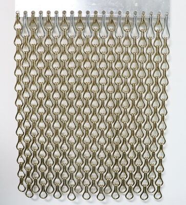 Mosquitera de cadena de aluminio con distancia entre eslabones de 24 mm, fácil instalación y buena ventilación para protección contra insectos