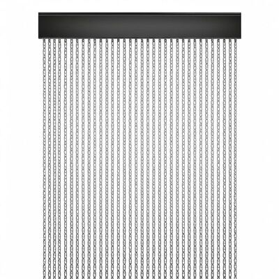 Mosquitera de cadena de aluminio duradero con diámetro de alambre de 1,2 mm y 60% de área abierta para una ventilación óptima y tamaño de gancho de 12x24 mm