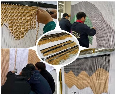 Escrín de mosca de cadena de aluminio duradero ideal para la industria, proporcionando una protección efectiva contra insectos y un rendimiento duradero