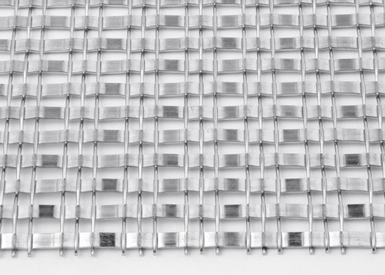 Pantalla de acero inoxidable tejida llano del metal para la malla de alambre tejida arquitectónica