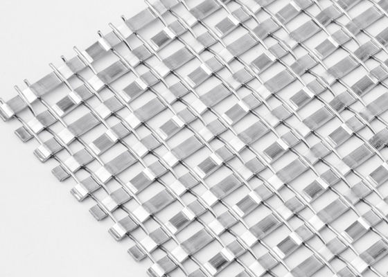 Pantalla de acero inoxidable tejida llano del metal para la malla de alambre tejida arquitectónica