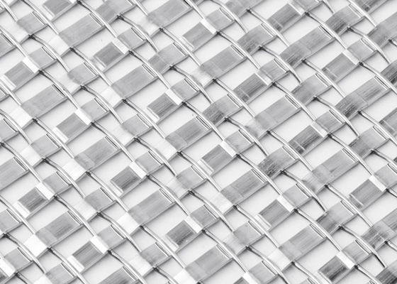 Pantalla de acero inoxidable tejida llano del metal para la malla de alambre tejida arquitectónica