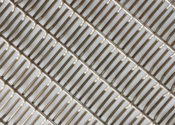 Los SS aclaran la pantalla decorativa tejida de Partitionl del metal para la malla de alambre tejida arquitectónica