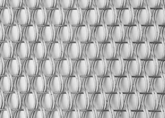 OEM tejido arquitectónico SS 304 de Mesh Panel del alambre de los muebles interiores del 1.5m