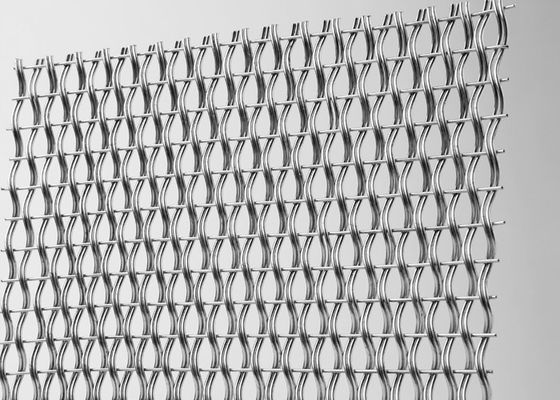OEM tejido arquitectónico SS 304 de Mesh Panel del alambre de los muebles interiores del 1.5m