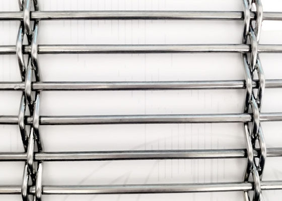 Capa tejida arquitectónica de Mesh Barrette Weave PVD del alambre de los divisores de la pantalla