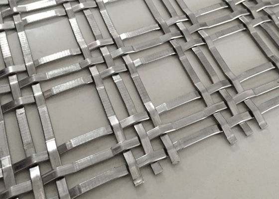 1" x1” alambre tejido arquitectónico decorativo Mesh Triple Flat Anti Impact