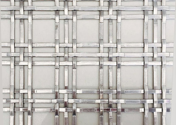 1" x1” alambre tejido arquitectónico decorativo Mesh Triple Flat Anti Impact