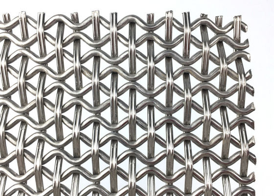 Panel de malla decorativa de alambre tejido de color natural SS316, resistencia a la corrosión