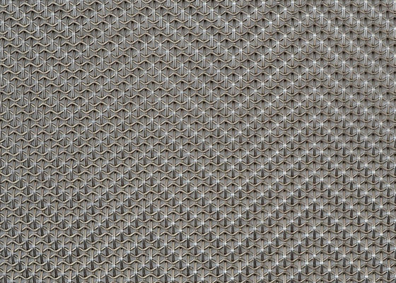 4.5m m hicieron punto el alambre tejido arquitectónico Mesh Panels Purity Titanium