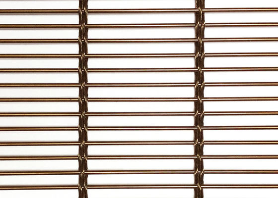 Capa de acero inoxidable de Mesh Curtain Plain Weave Nano de la parrilla de Rose Gold el 10ft