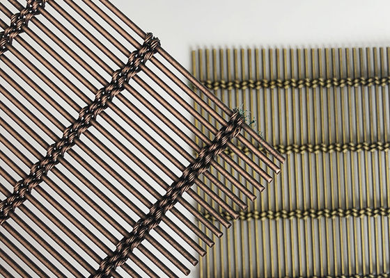 4m m 304 Mesh Curtain Ceiling Facade arquitectónico de acero inoxidable