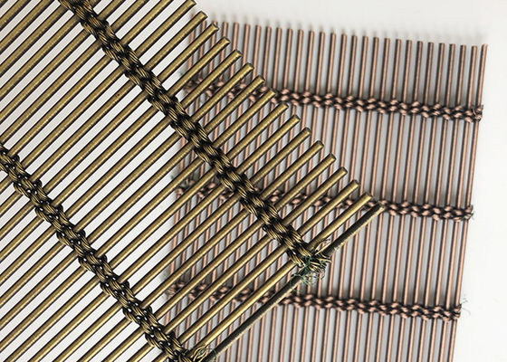 4m m 304 Mesh Curtain Ceiling Facade arquitectónico de acero inoxidable