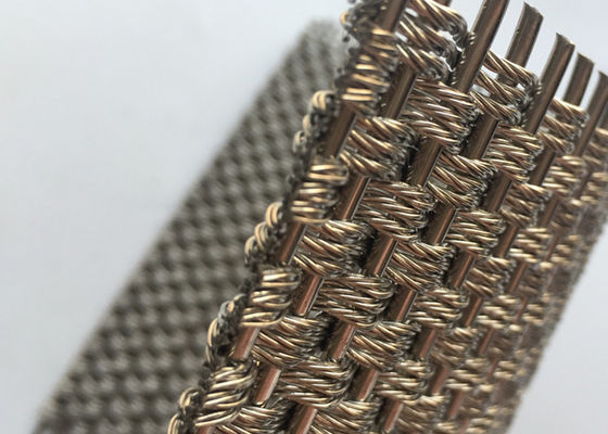 Alambre tejido arquitectónico decorativo prensado Mesh Anti Corrosion de 5.5m m