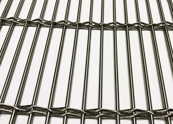 9.5m m prensaron la malla arquitectónica de acero inoxidable de Mesh Plain Woven Wire Cable