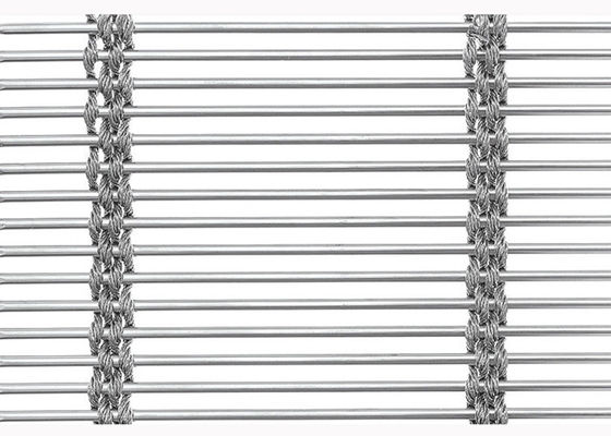 Abertura arquitectónica de acero inoxidable de Mesh Rope Rod 44,7% de la división anti del álcali