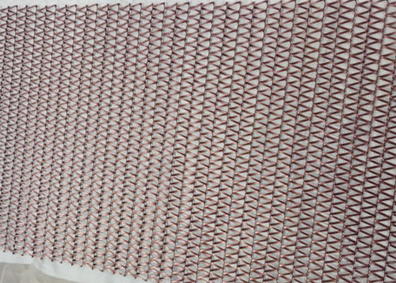 alambre espiral Mesh Conveyor Decoration Facade de la armadura del metal de los 36m