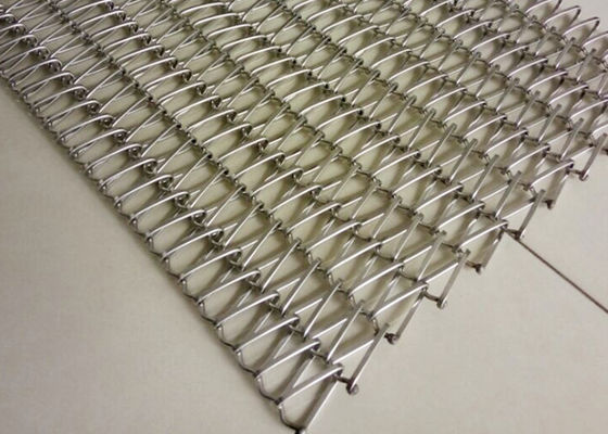 Alambre espiral de acero inoxidable Mesh Conveyor Belt Durable de los completamente 4m