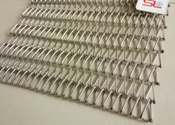 Alambre espiral de acero inoxidable Mesh Conveyor Belt Durable de los completamente 4m