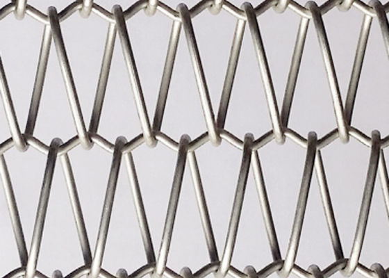 gestión solar de acero inoxidable de Mesh Screen Metal Mesh Belts del espiral 316 de 7.5m m