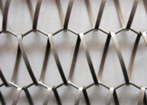 alambre espiral 304 Mesh Woven Stainless Steel Fabric de 6.5m m de alta resistencia