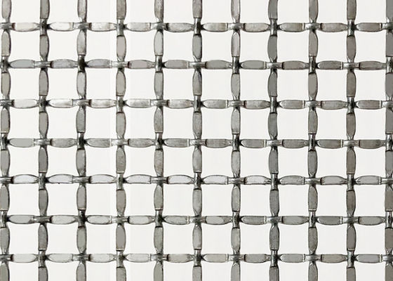 Puertas grabadas en relieve 2.5m m naturales de Mesh Metal Screen For Cabinet del alambre de la encrespadura de la cerradura del color