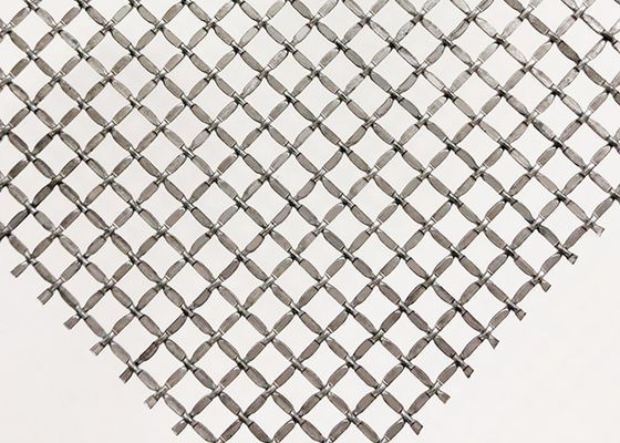 Puertas grabadas en relieve 2.5m m naturales de Mesh Metal Screen For Cabinet del alambre de la encrespadura de la cerradura del color
