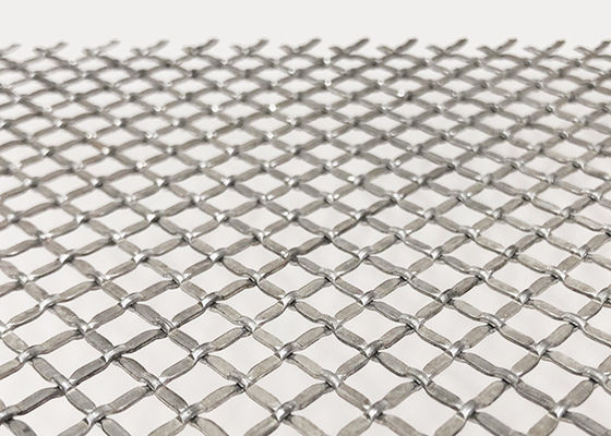 Puertas grabadas en relieve 2.5m m naturales de Mesh Metal Screen For Cabinet del alambre de la encrespadura de la cerradura del color