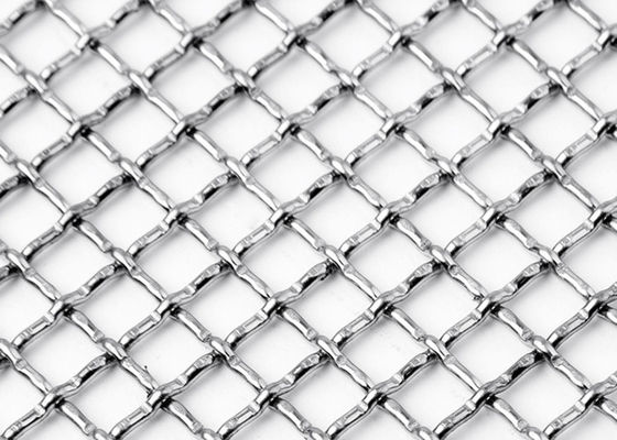 malla metálica de Mesh Square Stainless Steel Woven del alambre de la encrespadura de la cerradura del SGS de los 3×6m