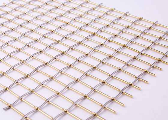 Alambre Mesh Square Hole de la encrespadura de la cerradura de SS321 los 2.5m