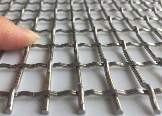 alambre prensado de acero inoxidable 304 Mesh Woven Architectural Mesh Facade de 3.3m m