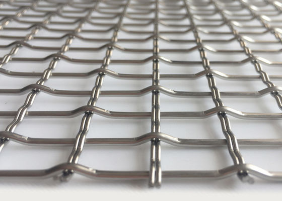 alambre prensado de acero inoxidable 304 Mesh Woven Architectural Mesh Facade de 3.3m m