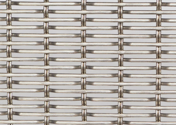 OEM tejido de acero inoxidable rígido de Mesh Stairs Railing del alambre de la encrespadura de la cerradura