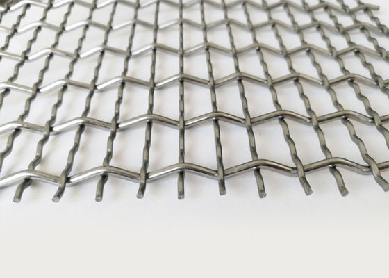 Metal tejido interior Mesh Building Facade Stainless Steel de la encrespadura