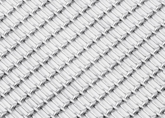 Longitud industrial de Mesh Cladding los 20m del metal de la encrespadura de la decoración del material de construcción