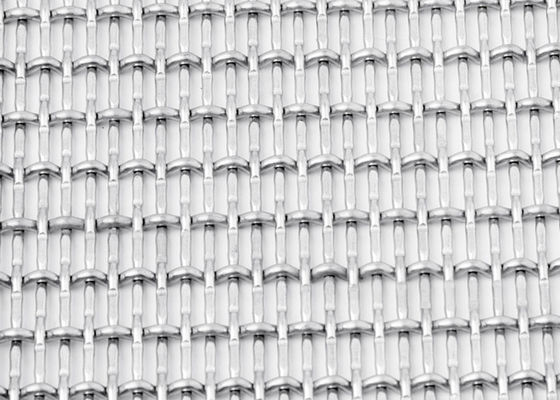 Longitud industrial de Mesh Cladding los 20m del metal de la encrespadura de la decoración del material de construcción