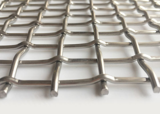 Alambre superior plano Mesh Door Panels Heat Resistance de la encrespadura de la cerradura de la armadura de SHUOLONG