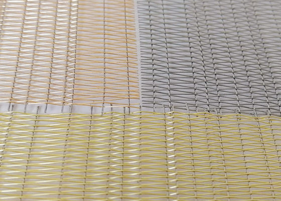 Capa intermediaria suave decorativa de Mesh Laminated Glass With Fabric del metal antioxidante