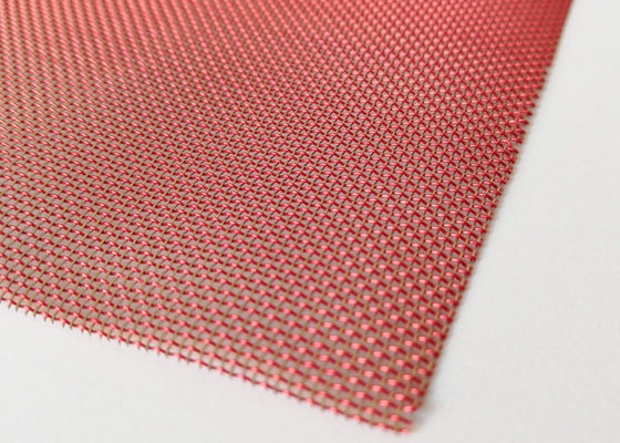 malla de alambre laminada de cristal de acero inoxidable 304 PVD de los 2.5m para decorativo de lujo