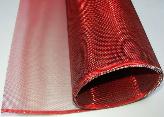 malla de alambre laminada de cristal de acero inoxidable 304 PVD de los 2.5m para decorativo de lujo