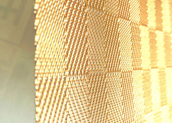 el vidrio del oro de los 8ft laminó las escaleras de Mesh Antiwear For Furniture And del alambre