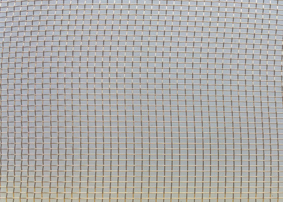 Metal de acero inoxidable de oro Mesh Laminated Glass Interlayer Decorative