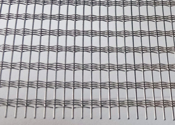 vidrio no frágil de acero inoxidable de la pantalla de los 250cm con el alambre Mesh Inside 41,4% Gap