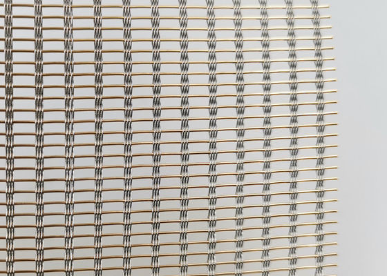Alambre decorativo rociado Mesh Glass de ISO9001 SS316 Mesh Fabric 0.94m m