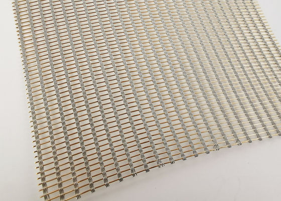 Alambre decorativo rociado Mesh Glass de ISO9001 SS316 Mesh Fabric 0.94m m