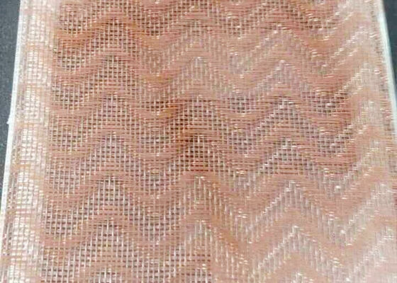 Anchura laminada de cristal de cobre amarillo antigua de Mesh Luxury Woven Copper Cloth el 1.3m del alambre